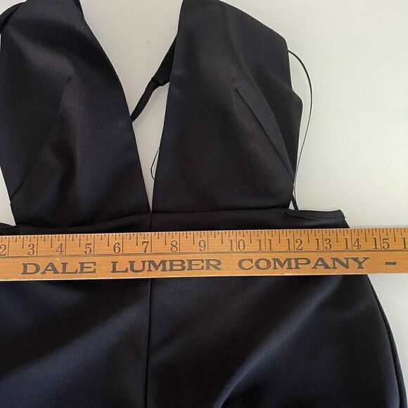 NWT Solace London Black Open Criss Cross Back Bacall Knee Length Dress Size 6 - Picture 13 of 13